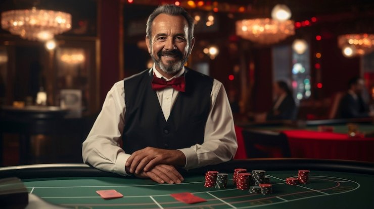 Antarmuka aplikasi mobile wktogel dengan meja dealer langsung dan permainan kasino
